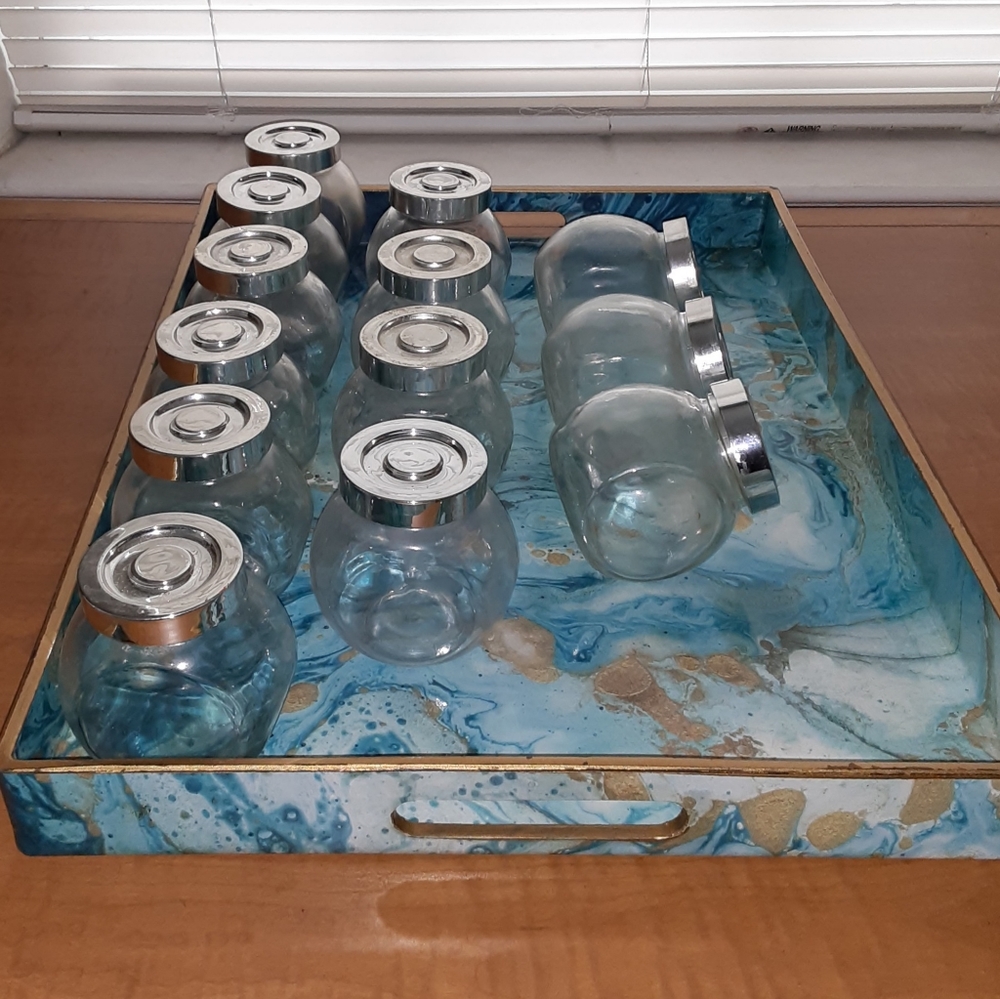 Apothecary, Craft, Elixir, Glass Jars w/ Screw on Lids